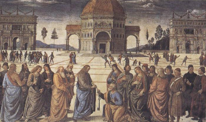  Pietro Perugino,Consigning the Keys (mk36)